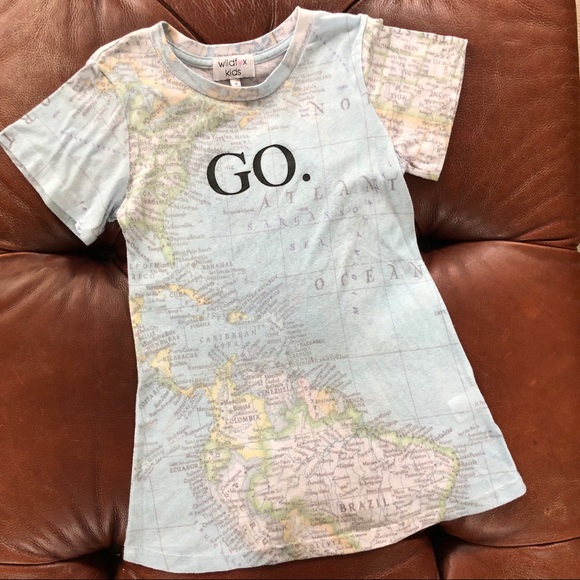 Wildfox Other - Wildfox Kids GO Map T-shirt Short Sleeve 14